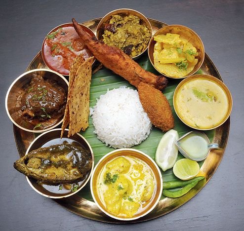 Delicious Bengali food in Sundarban