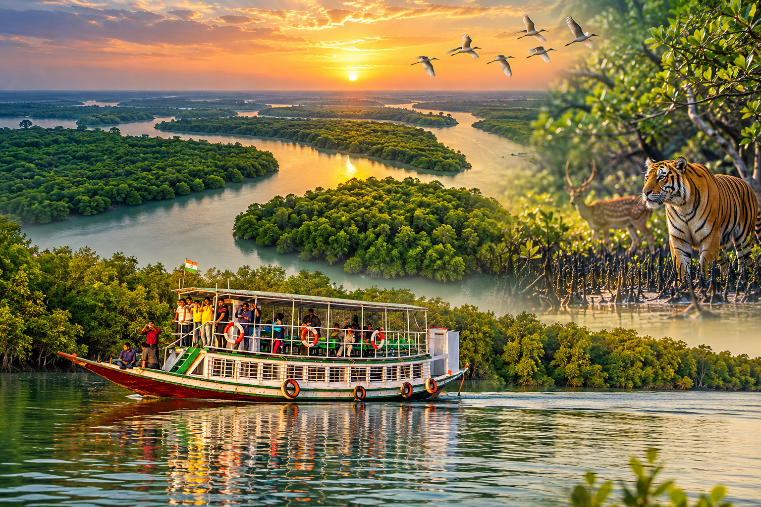 Sundarban boat safari and wildlife